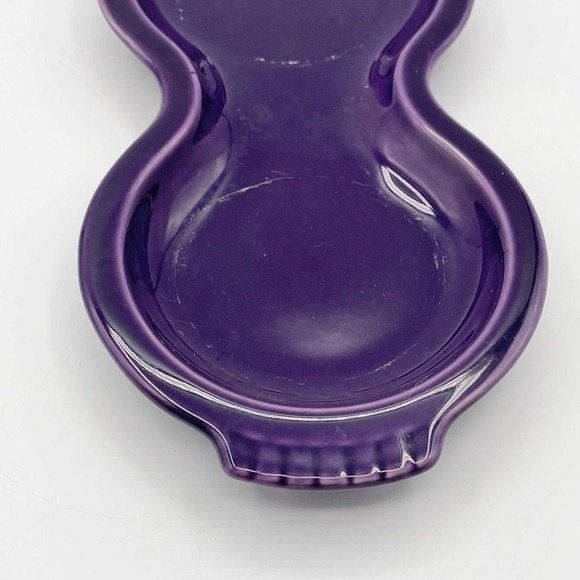 Fiesta Ware Purple Plum Double Peanut Relish Tray USA Vintage Glass Dish - Picture 2 of 5